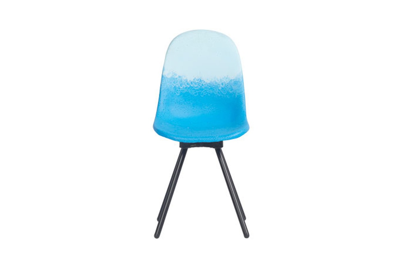 Illustration 1 du produit Chaise Gravêne Métal Bleu-Ciel