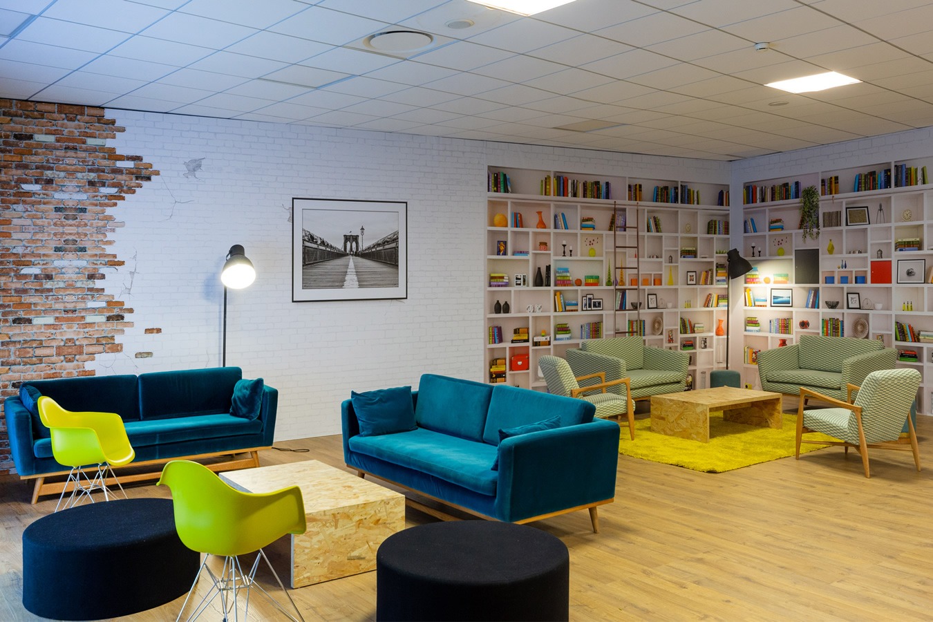 Illustration 7 du produit Fifties Sofa Velvet Duck Blue