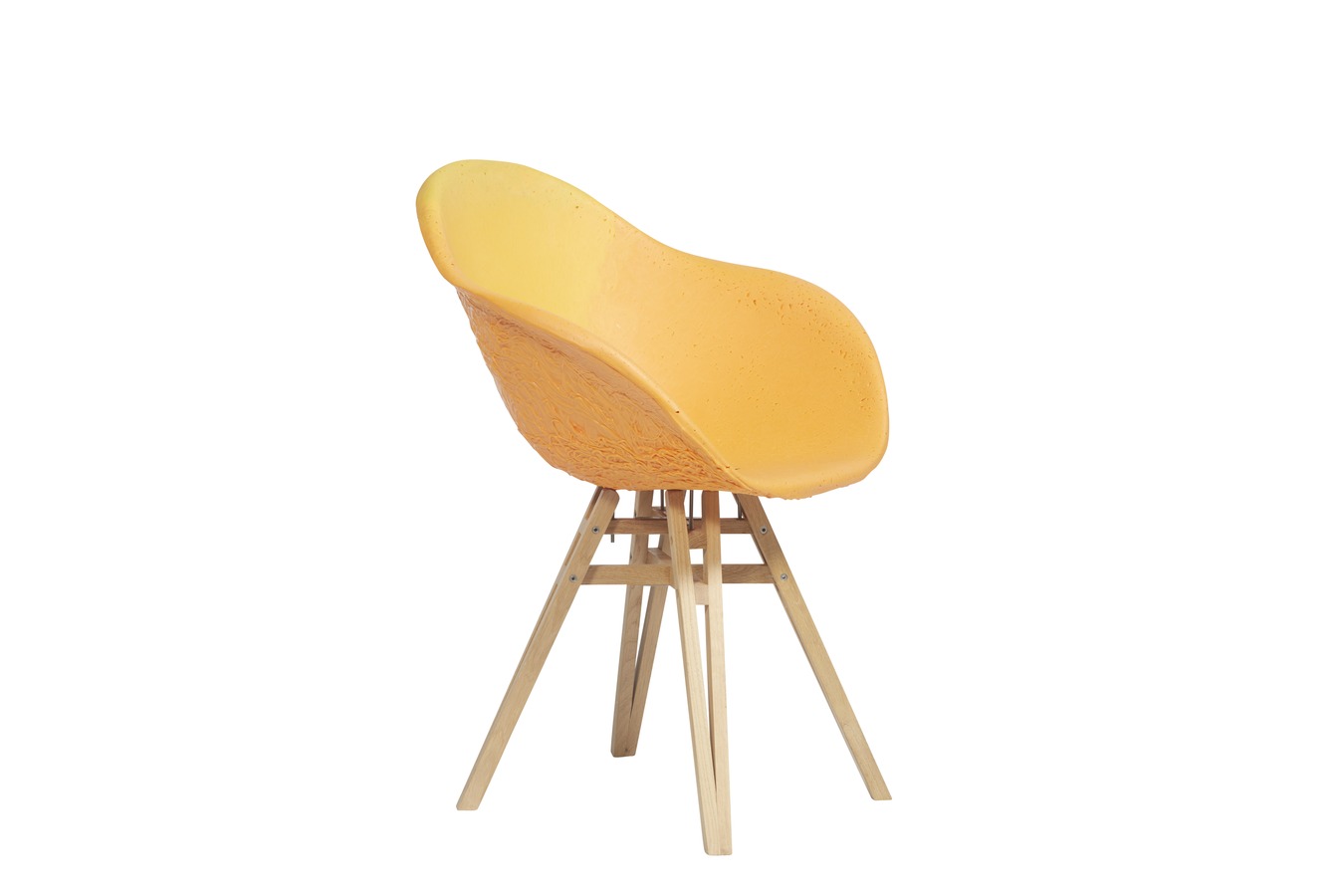 Illustration 2 du produit Fauteuil Gravêne Bois Jaune-Citron