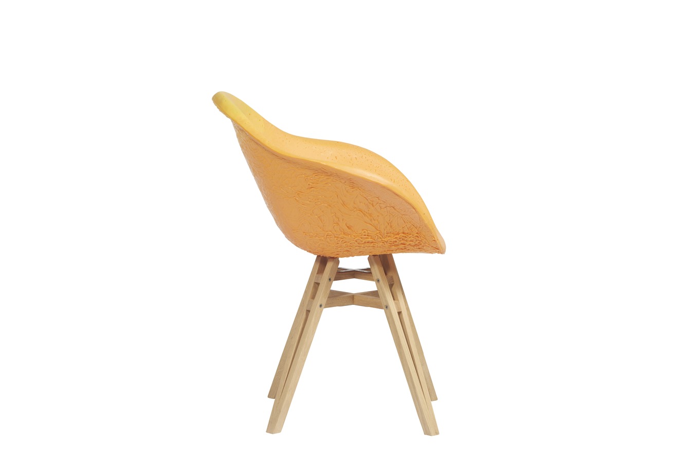 Illustration 3 du produit Fauteuil Gravêne Bois Jaune-Citron