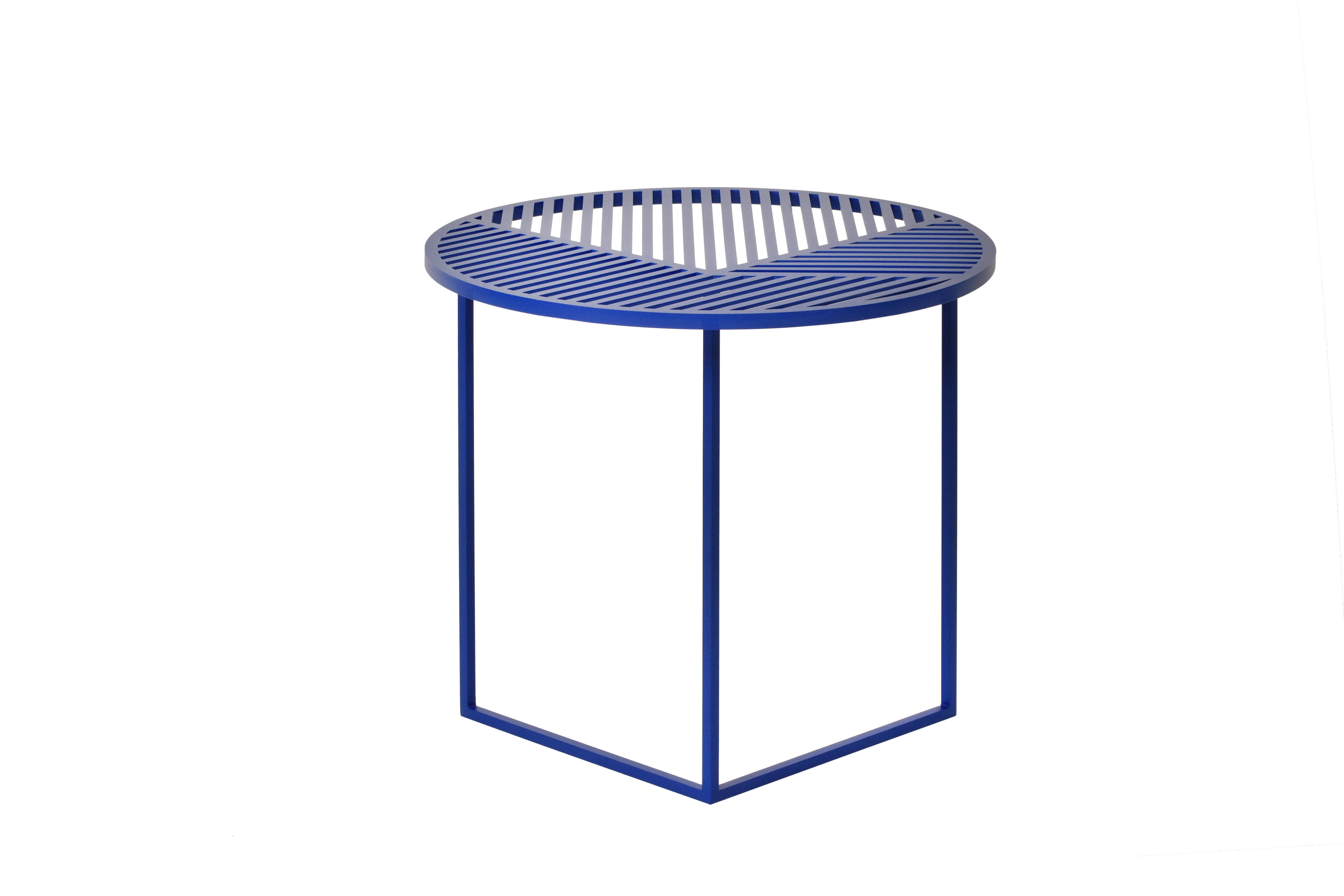 Illustration 1 du produit Iso Round Sofa End Table Blue