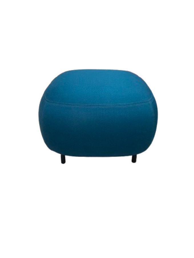 Product illustration Buddy Peacock Blue S Ottoman 1