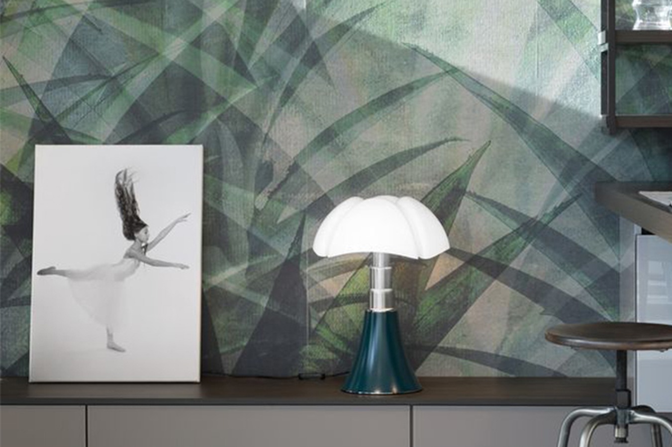 Illustration 2 du produit Lampe Pipistrello Vert agave