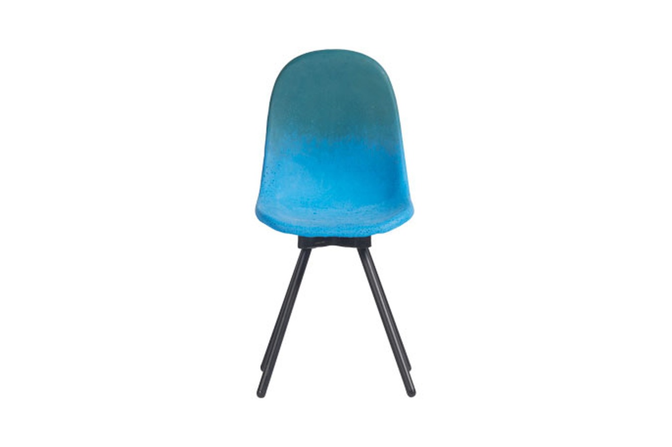 Illustration 1 du produit Chaise Gravêne Métal Bleu-Canard