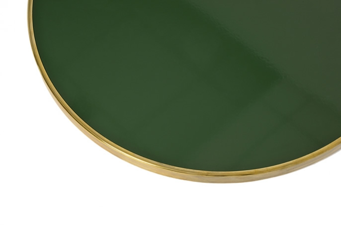 Illustration 2 du produit Table basse Emaillé Rond Vert Mousse