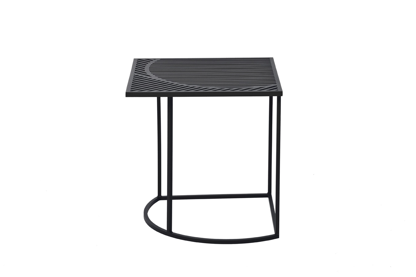 Illustration 1 du produit Iso Square Sofa End Table Black