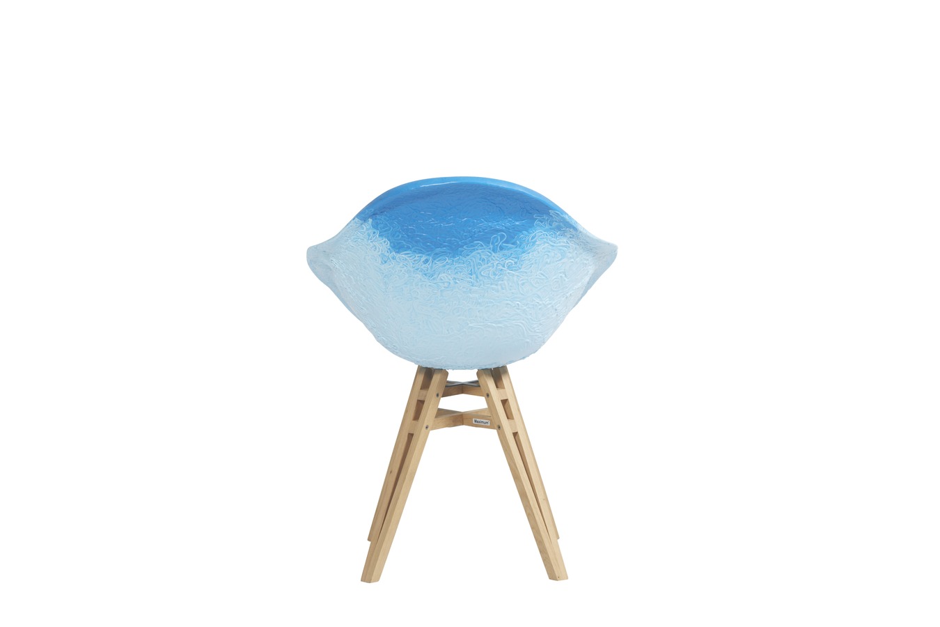 Illustration 3 du produit Fauteuil Gravêne Bois Ciel-Bleu