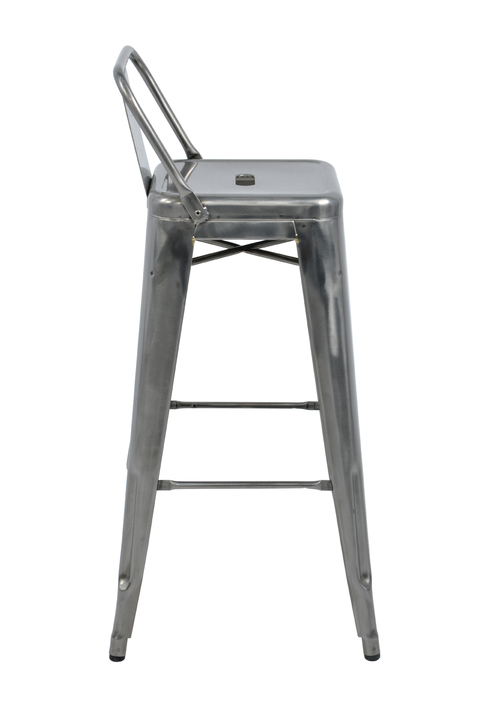 Product illustration Tolix Stool with back Brut 2