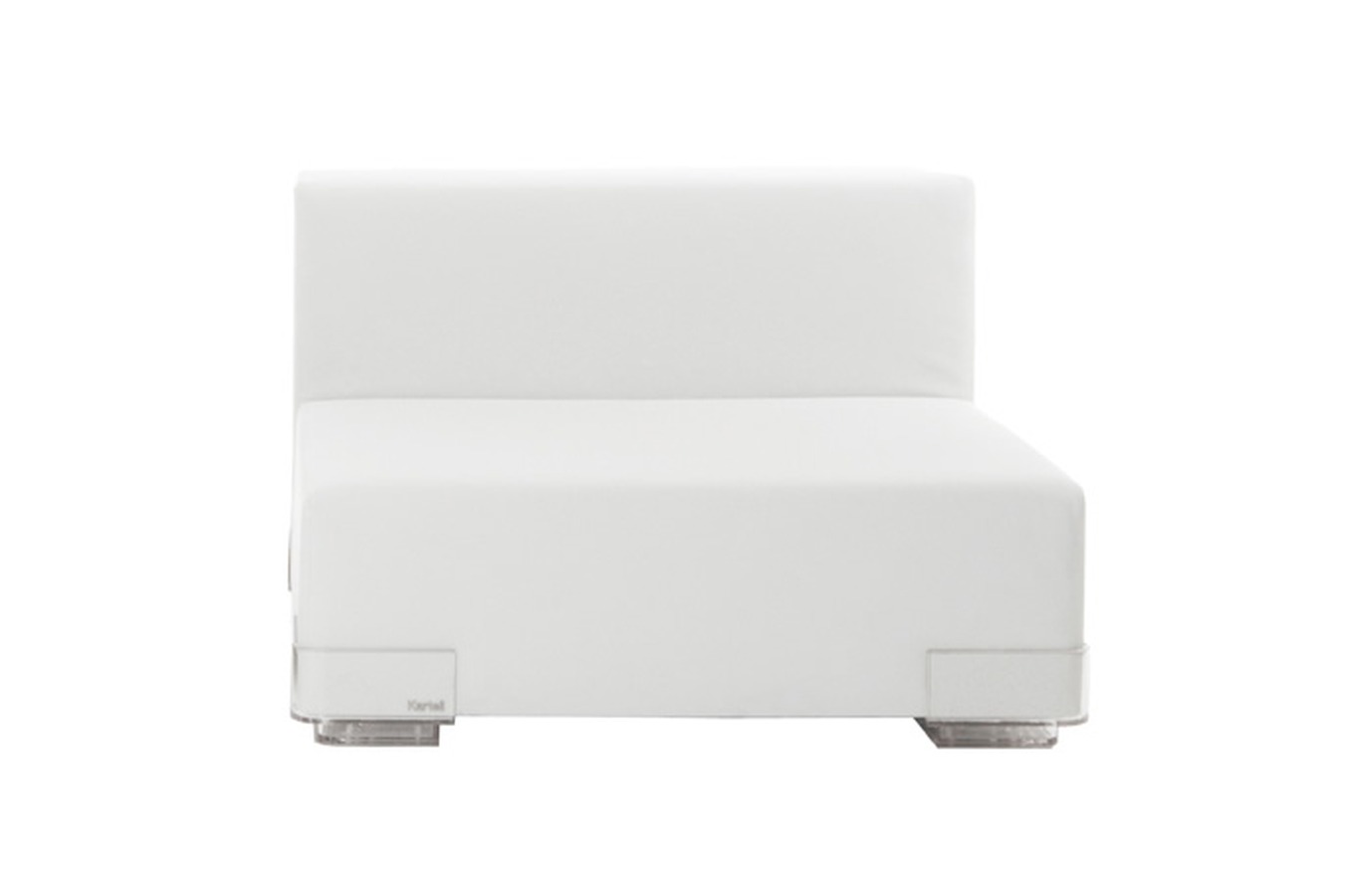 Illustration 1 du produit Plastics Low Armless Chair White