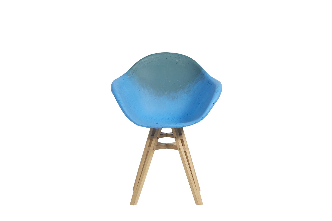 Illustration 1 du produit Fauteuil Gravêne Bois Bleu-Canard