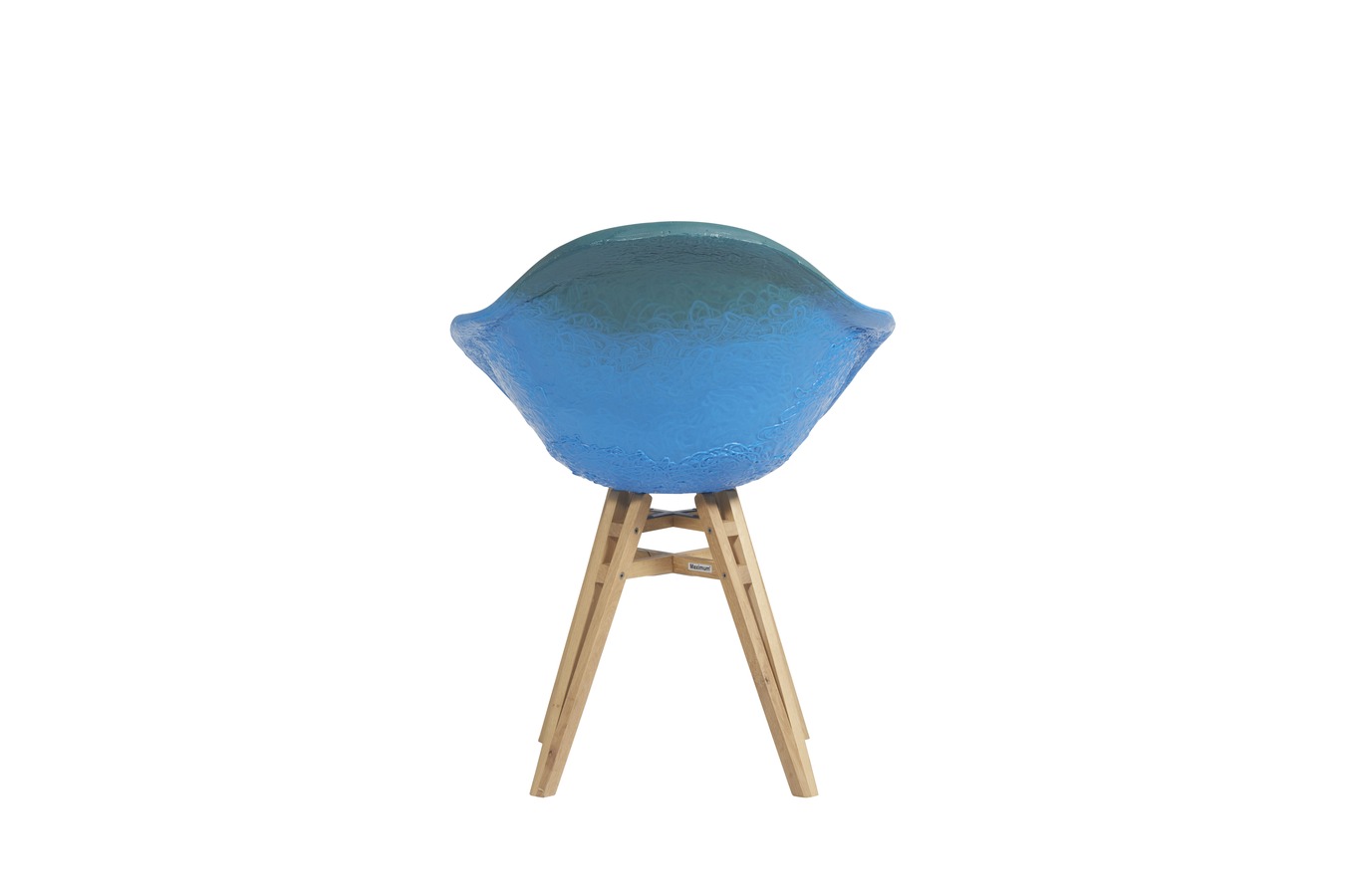 Illustration 3 du produit Fauteuil Gravêne Bois Bleu-Canard