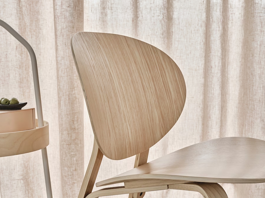 Illustration 2 du produit Helga Low Armless Chair Oak
