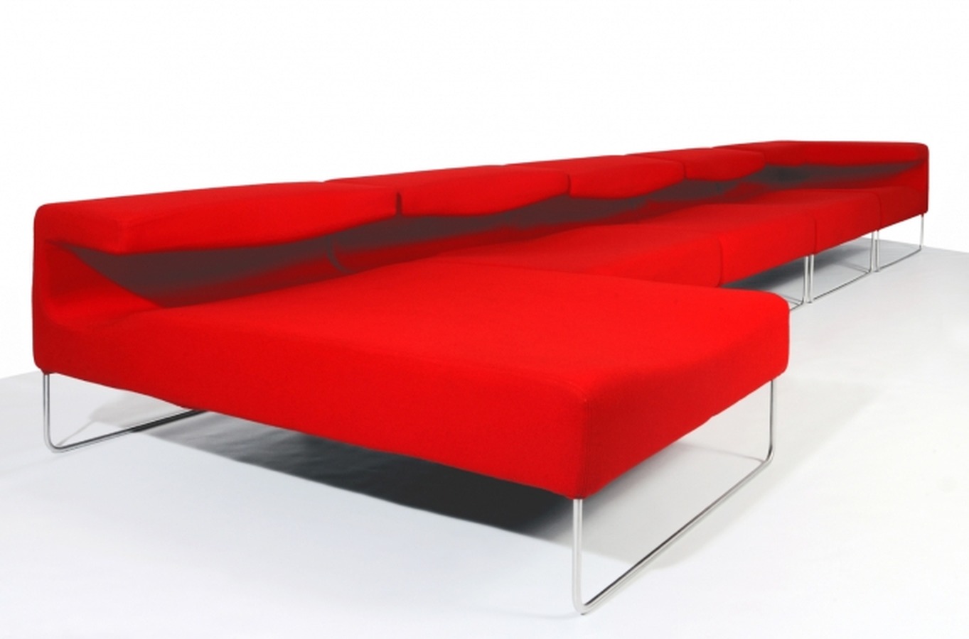 Illustration 3 du produit Meridienne Lowseat Red