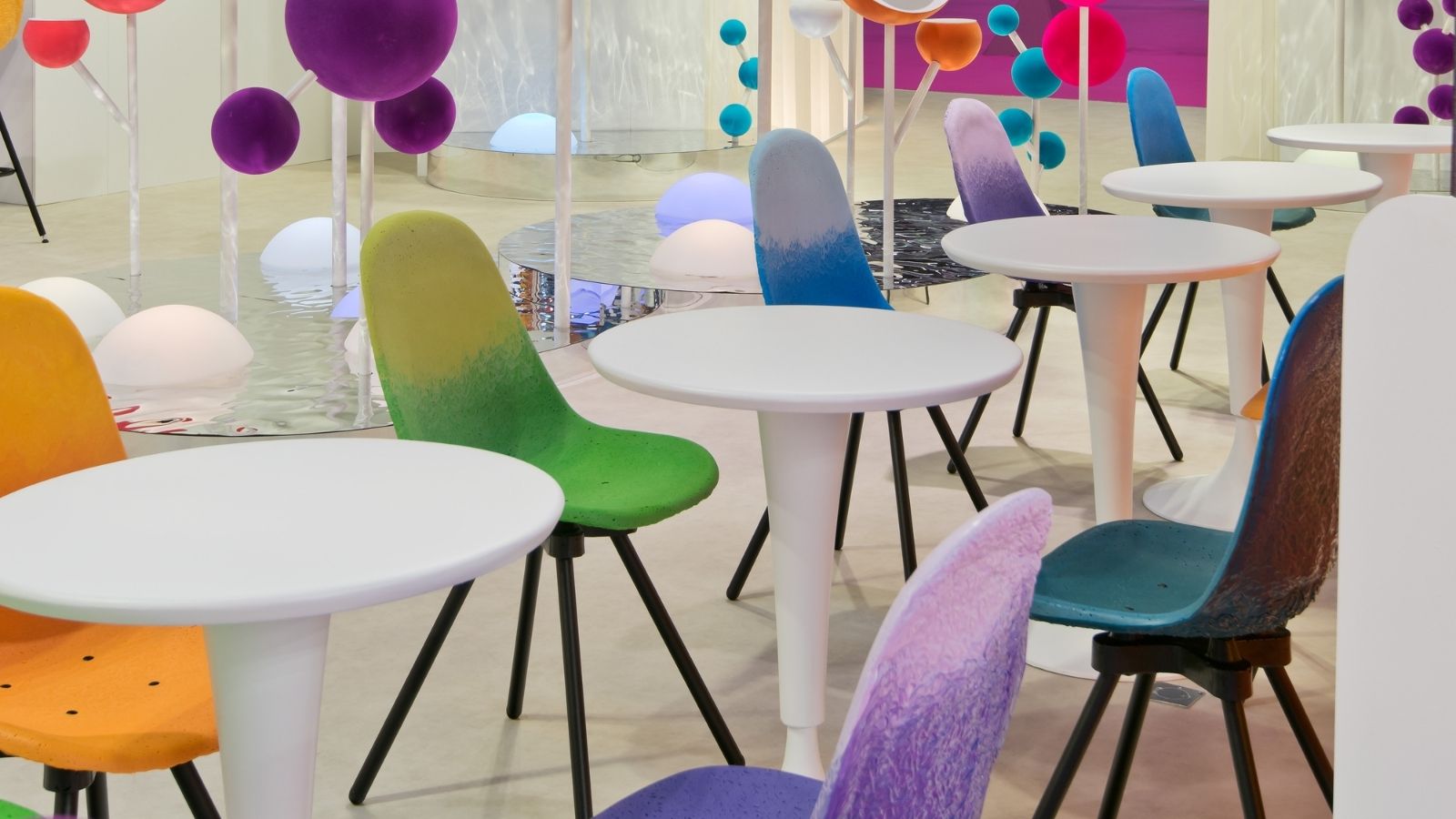 Illustration 7 du produit Chaise Gravêne Métal Parme-Violet