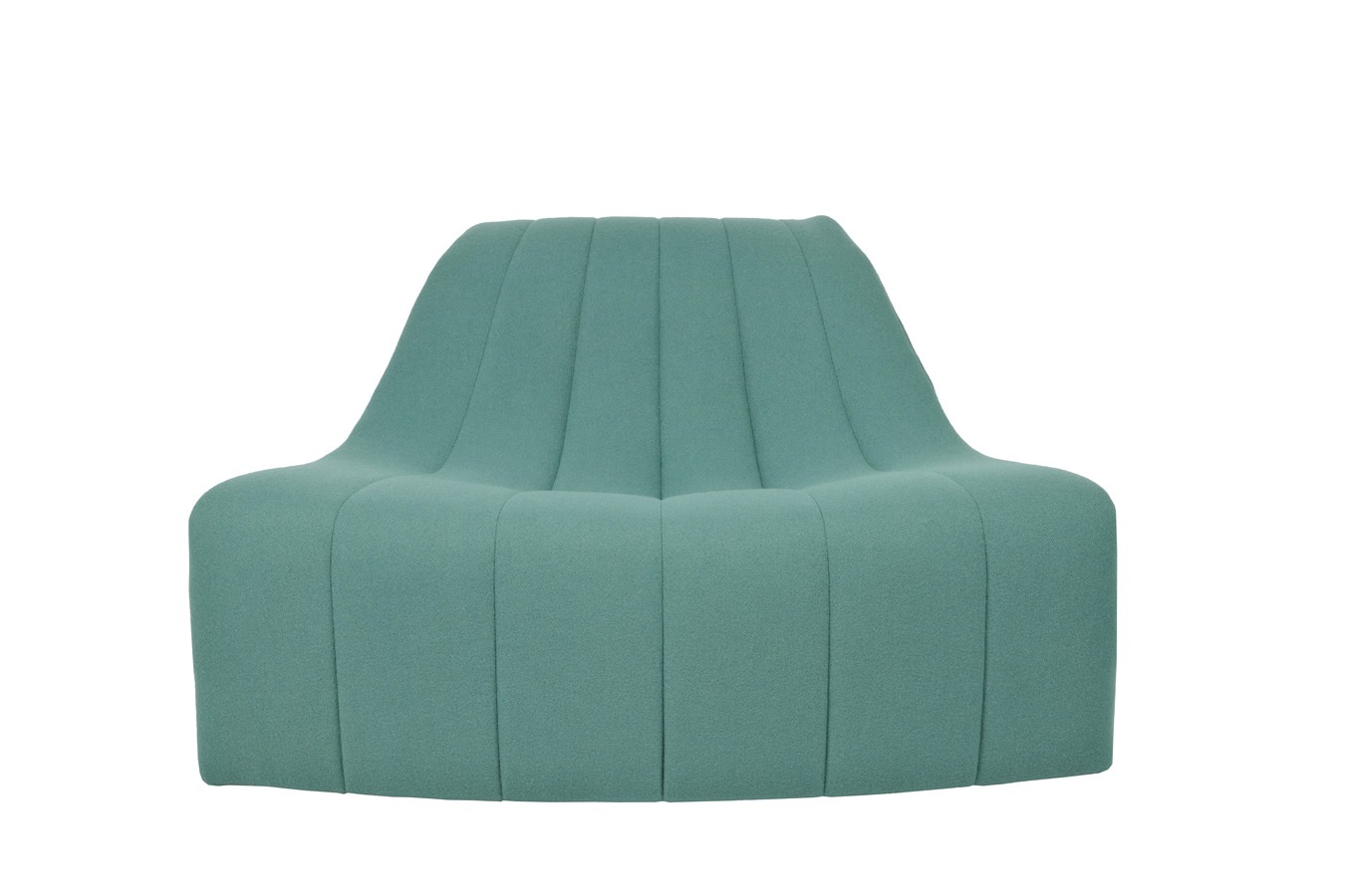 Illustration 1 du produit Chromatique Low Armless Chair Celadon Green Sm