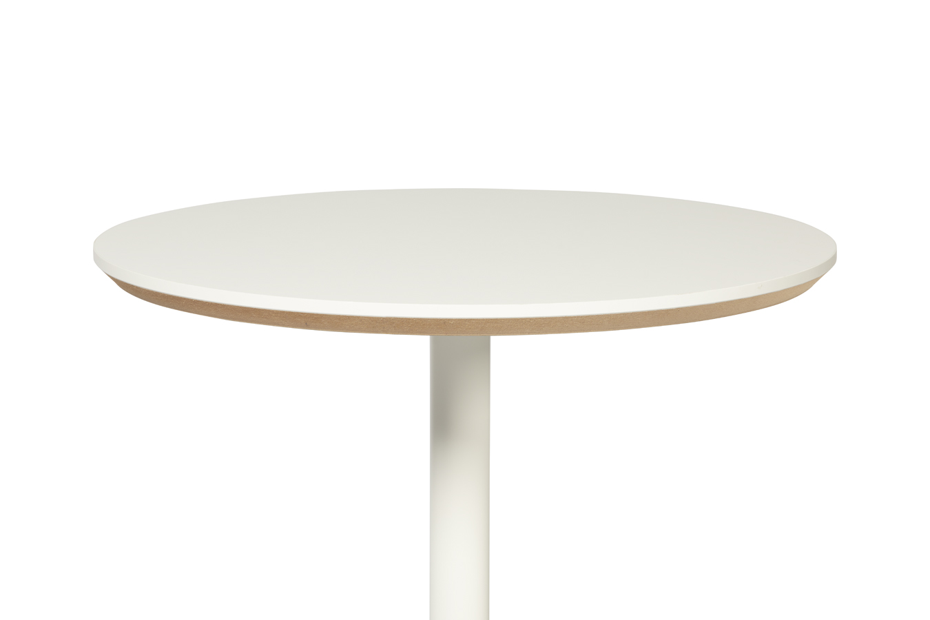Illustration 2 du produit Mange-debout Marielle Rond Blanc Pied Blanc