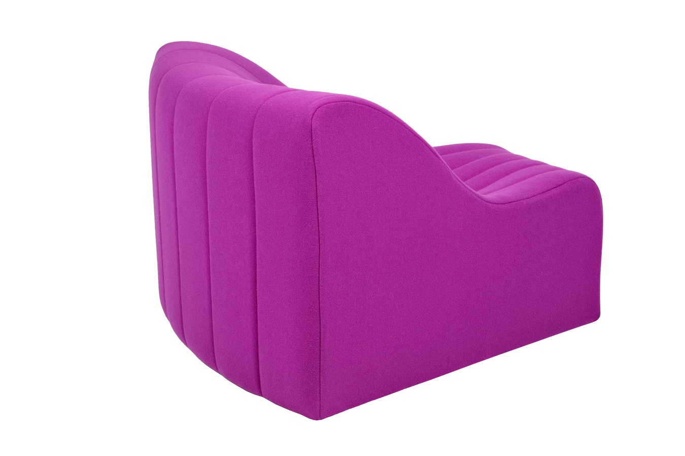 Illustration 3 du produit Chromatique Low Armless Chair Magenta Lg