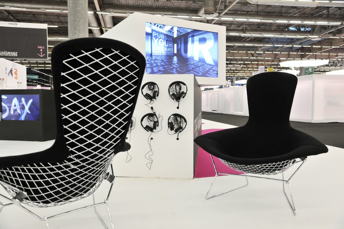 Illustration 6 du produit Fauteuil Bertoia Haut Dossier Noir