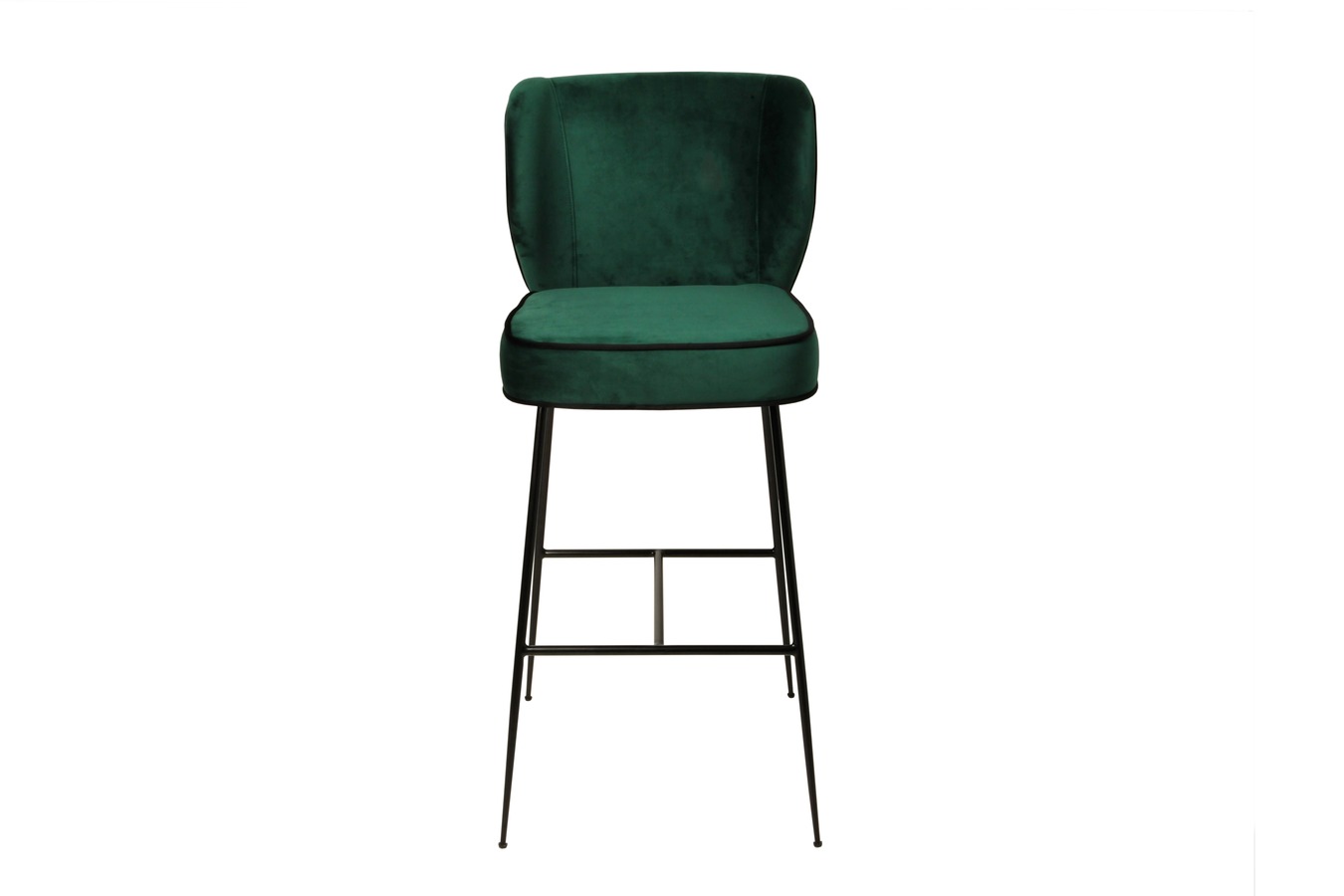 Illustration 1 du produit Wayne Stool Brass Leg Green