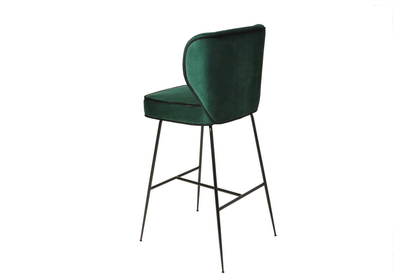 Illustration 2 du produit Tabouret Wayne Vert Pied Noir