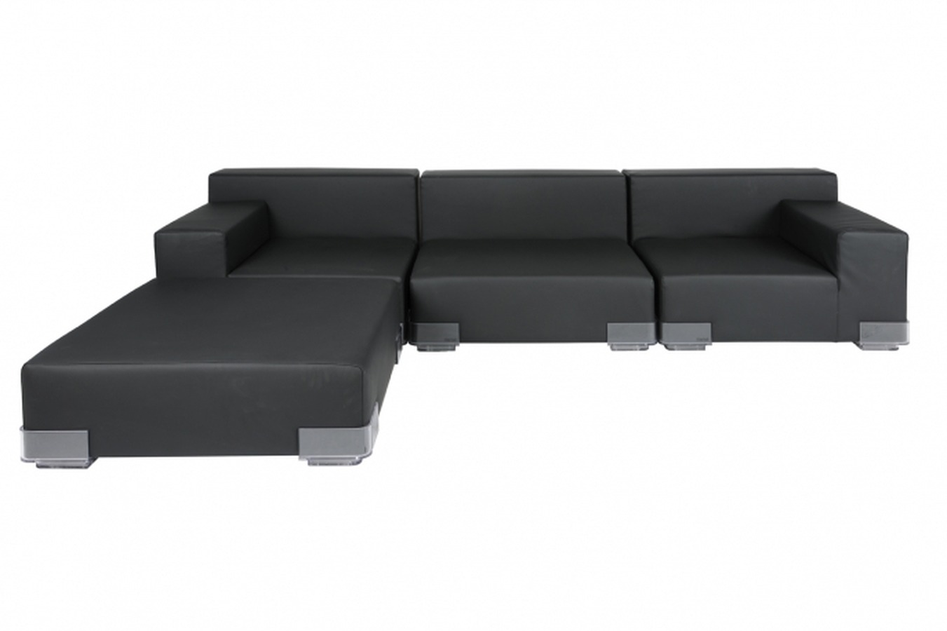 Illustration 2 du produit Pouf Plastics Noir