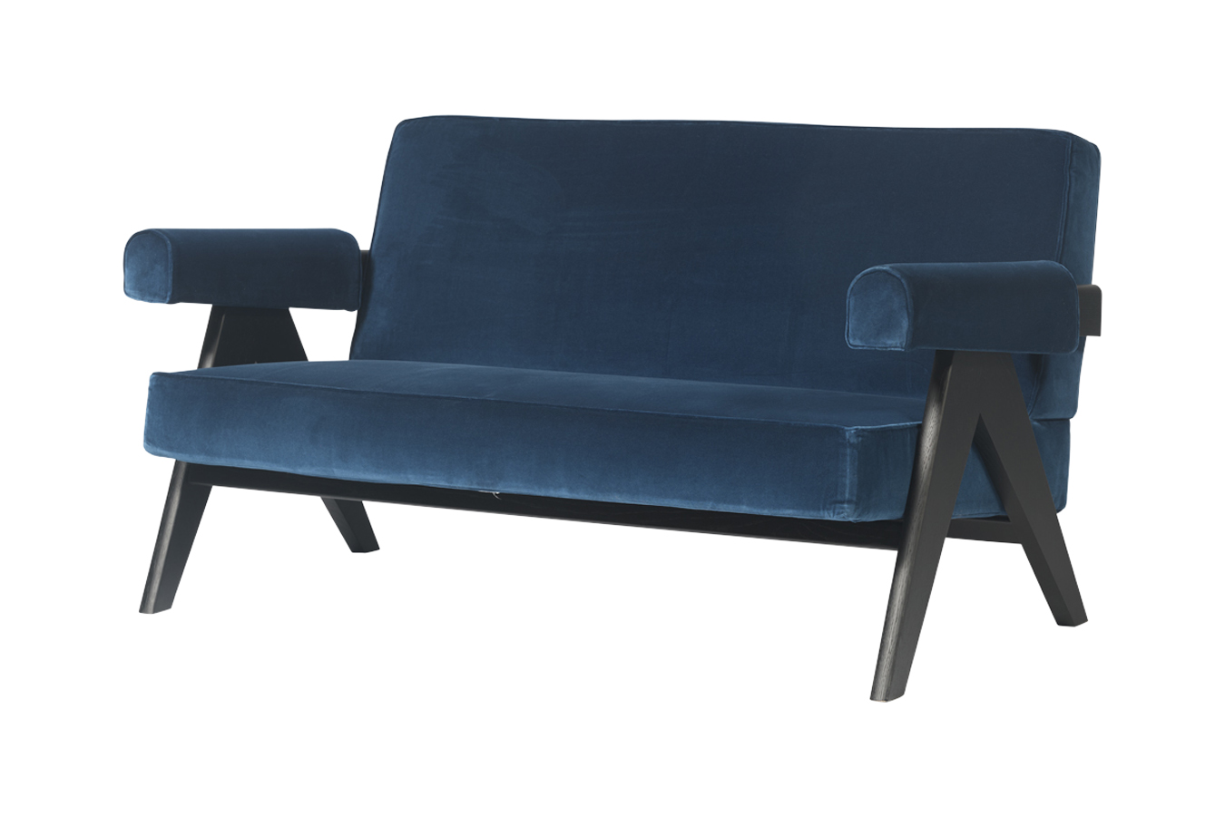 Product illustration Capitol Complex Sofa Velvet Blue Indigo 2