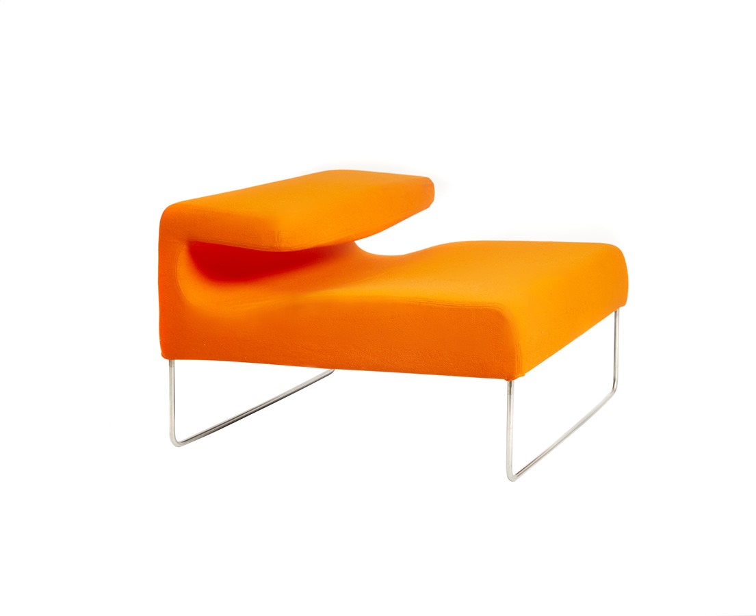 Illustration 1 du produit Chauffeuse Lowseat Droite Orange