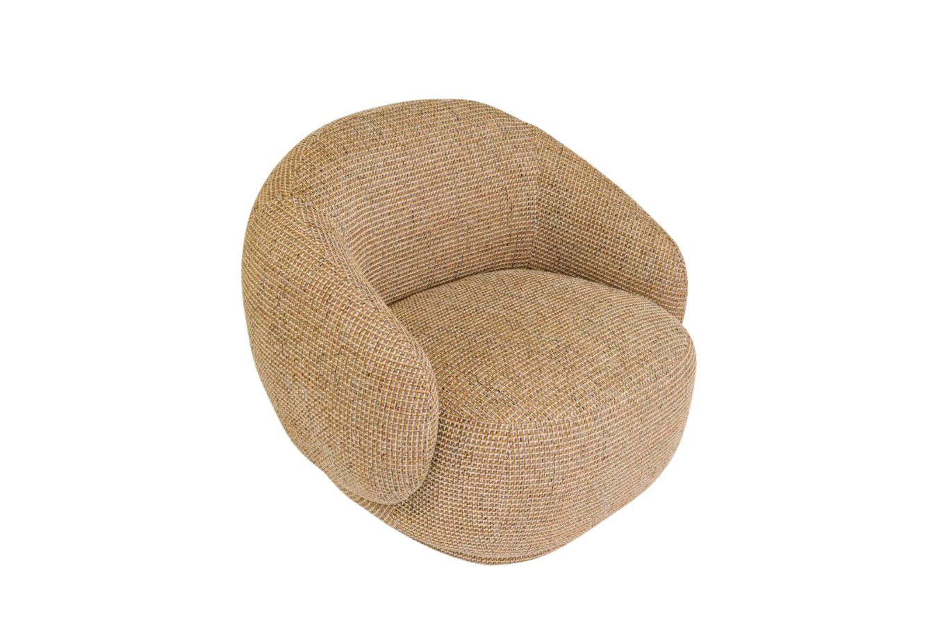 Rent-telde-armchair-yellow-tweed-1