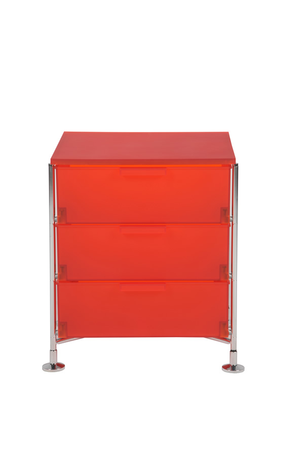 Illustration 1 du produit Mobil 3 Drawers Orange