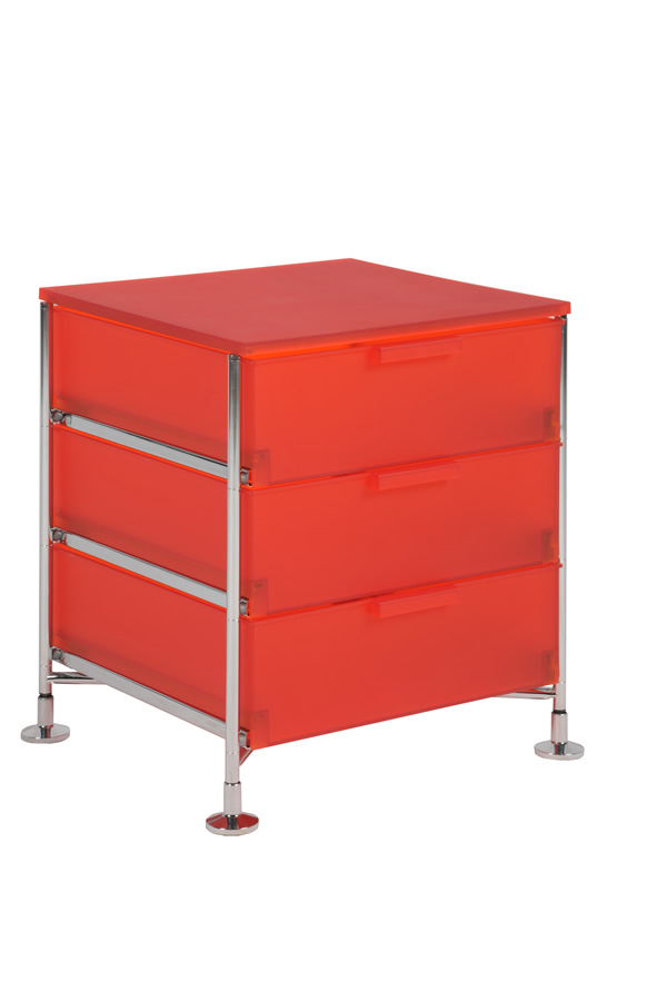 Illustration 2 du produit Mobil 3 Drawers Orange