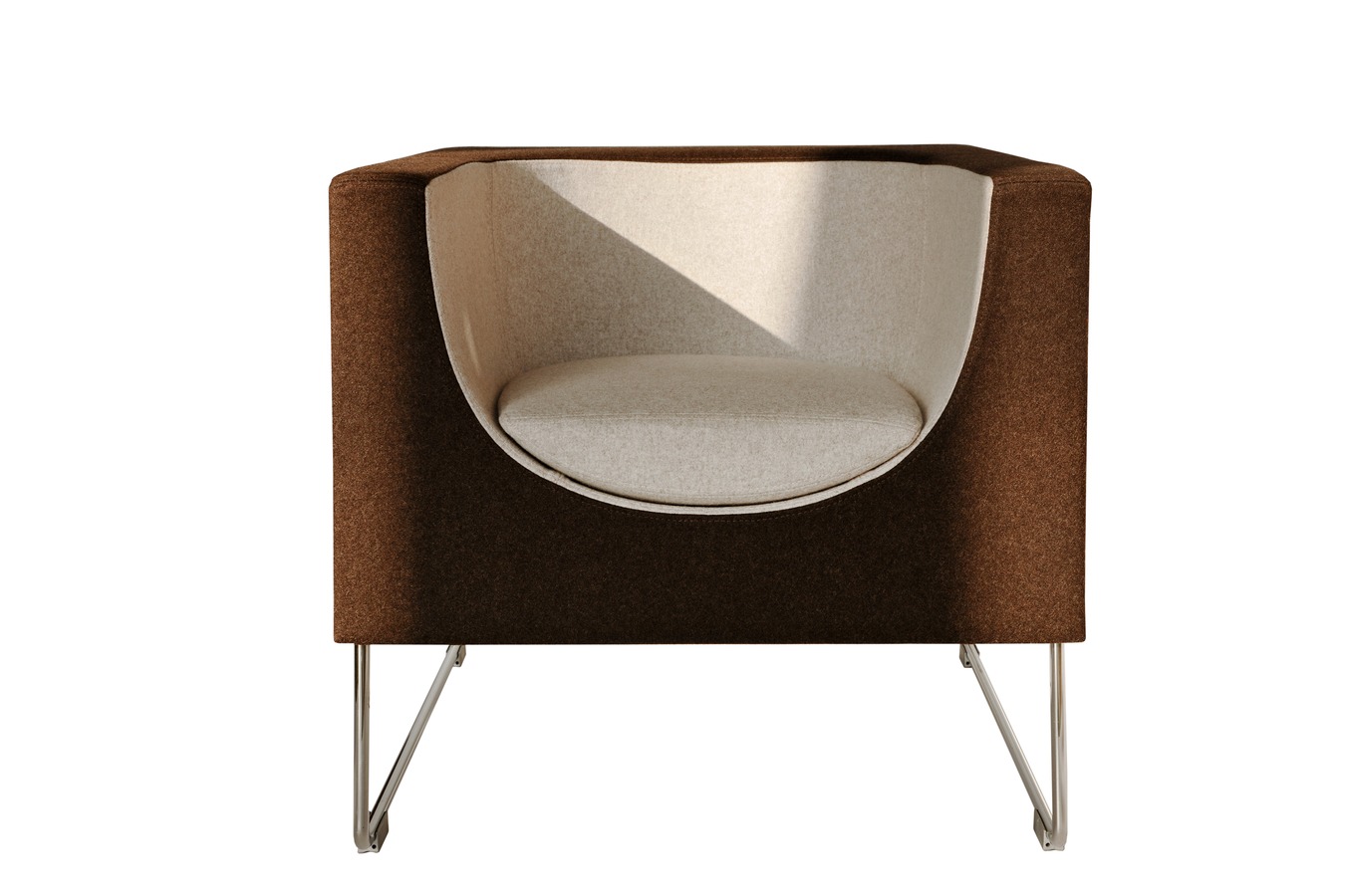 Illustration 1 du produit Fauteuil Nube Beige et Marron