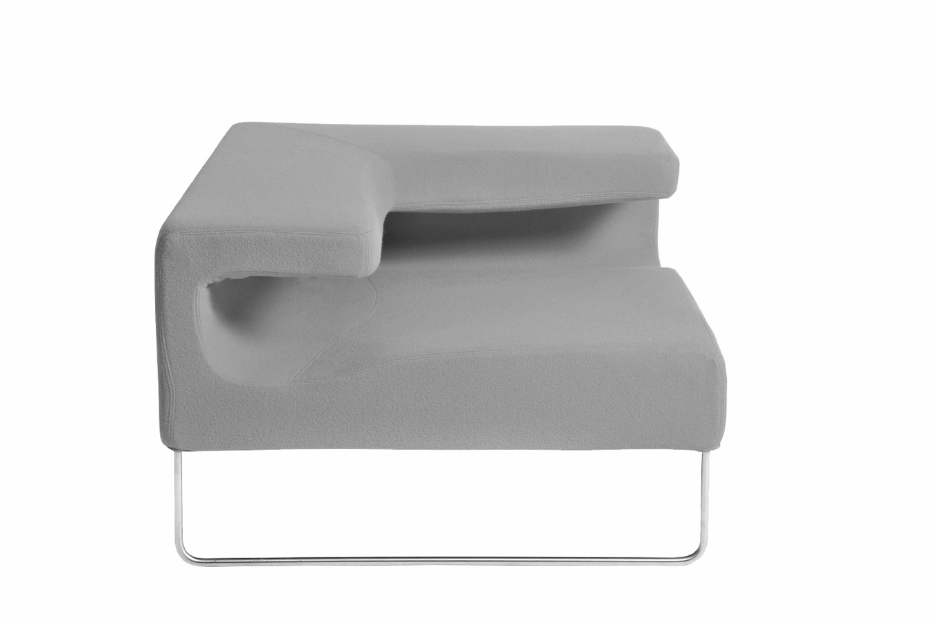 Illustration 1 du produit Lowseat Low Armless Chair Corner Grey