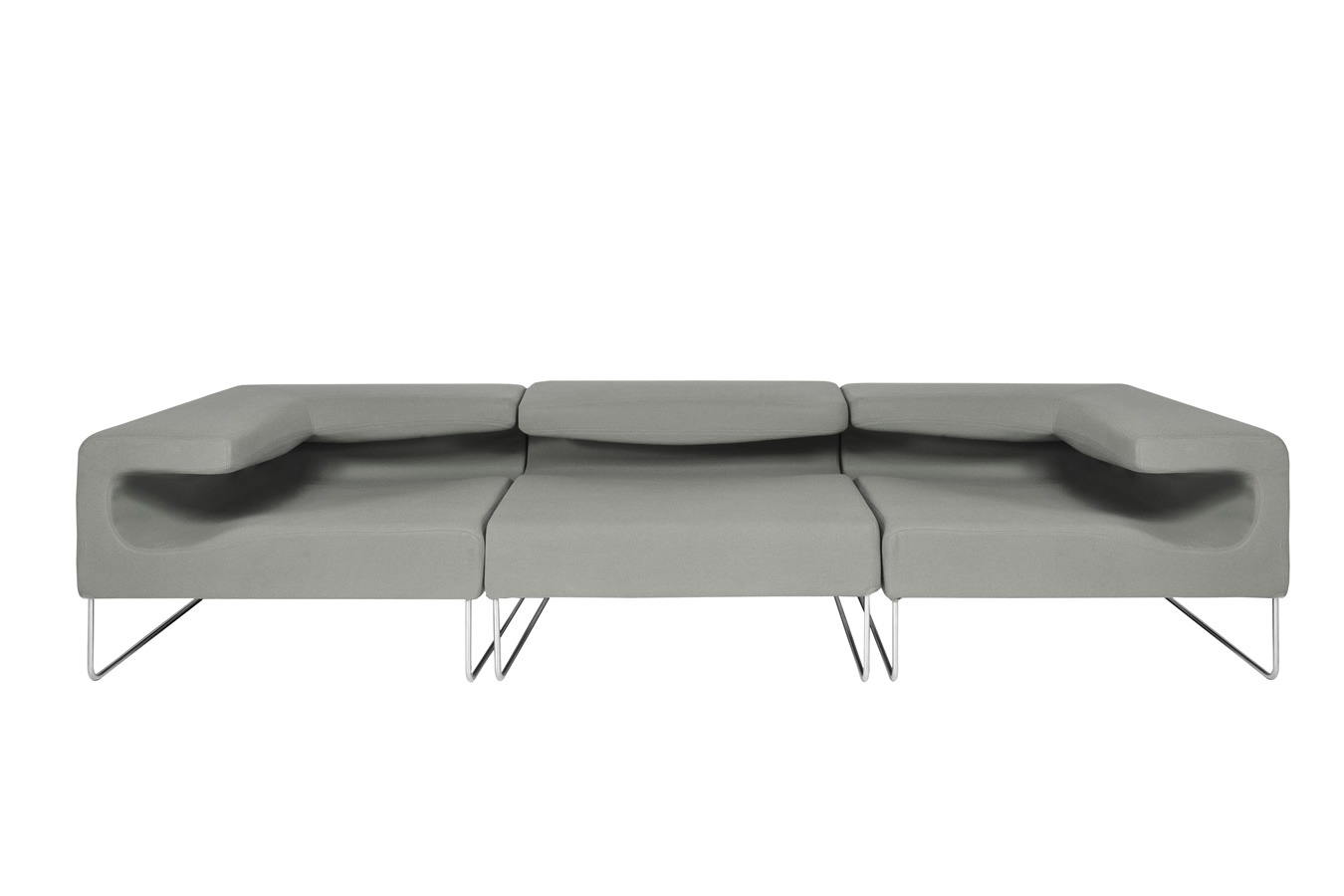 Illustration 3 du produit Lowseat Low Armless Chair Corner Grey