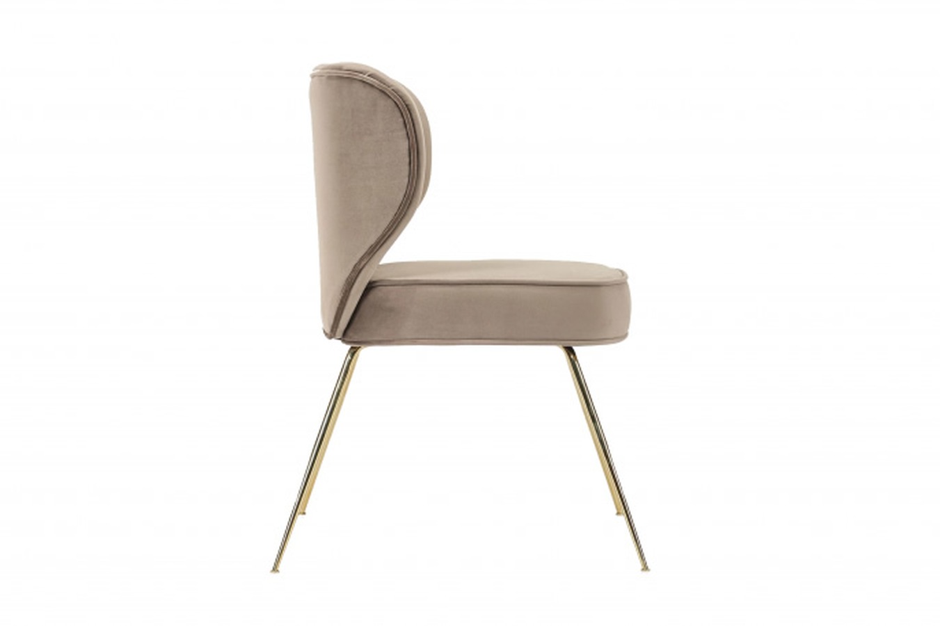 Illustration 2 du produit Wayne Chair Taupe Brass Feet