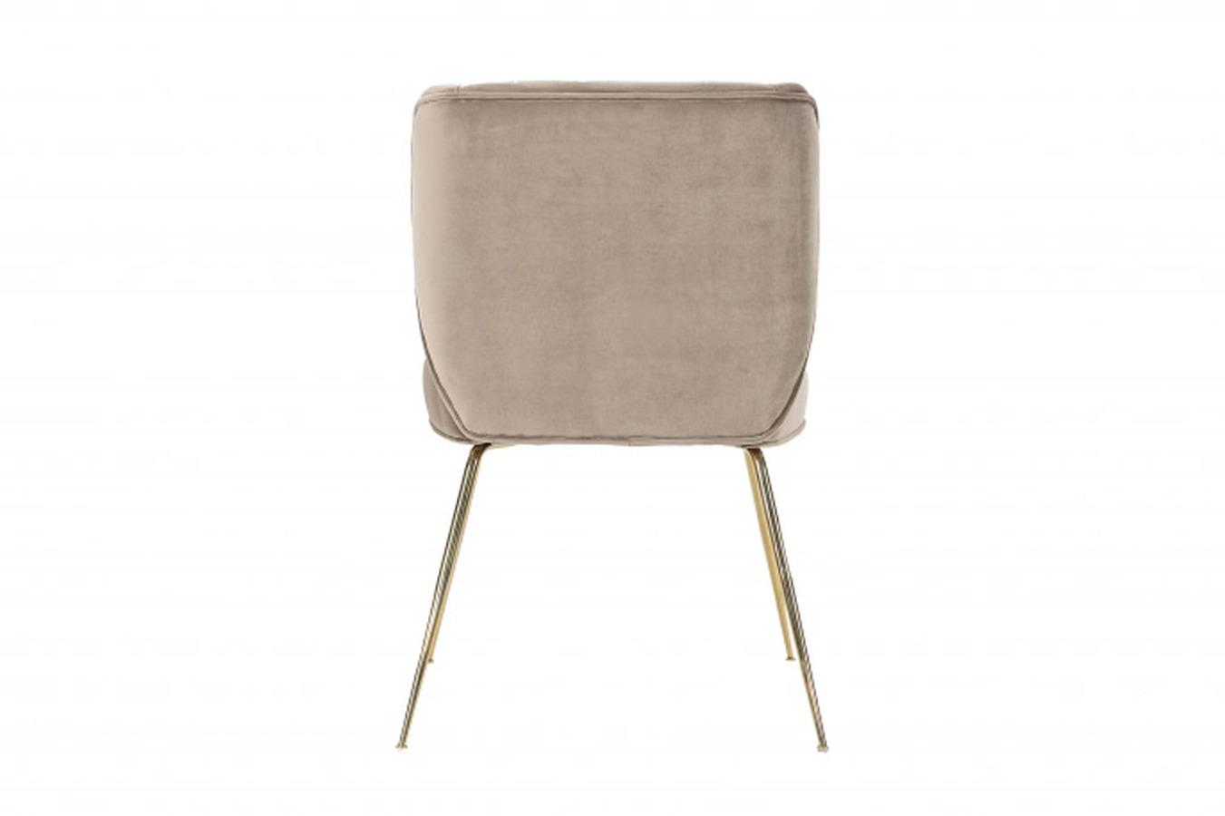 Illustration 3 du produit Chaise Wayne Beige Pied Laiton