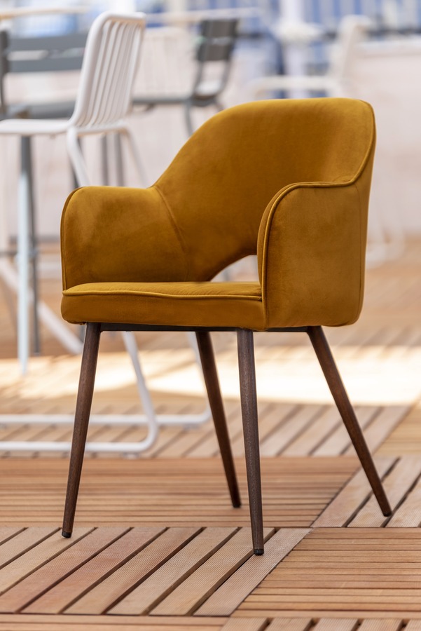 Illustration 5 du produit Fauteuil Gatsby Jaune Moutarde