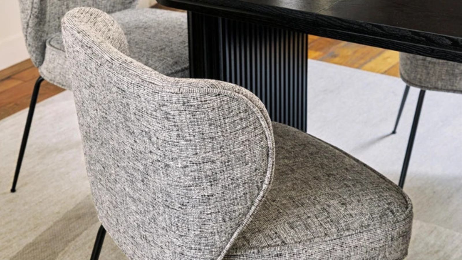 Illustration 5 du produit Wayne Chair Tweed Grey