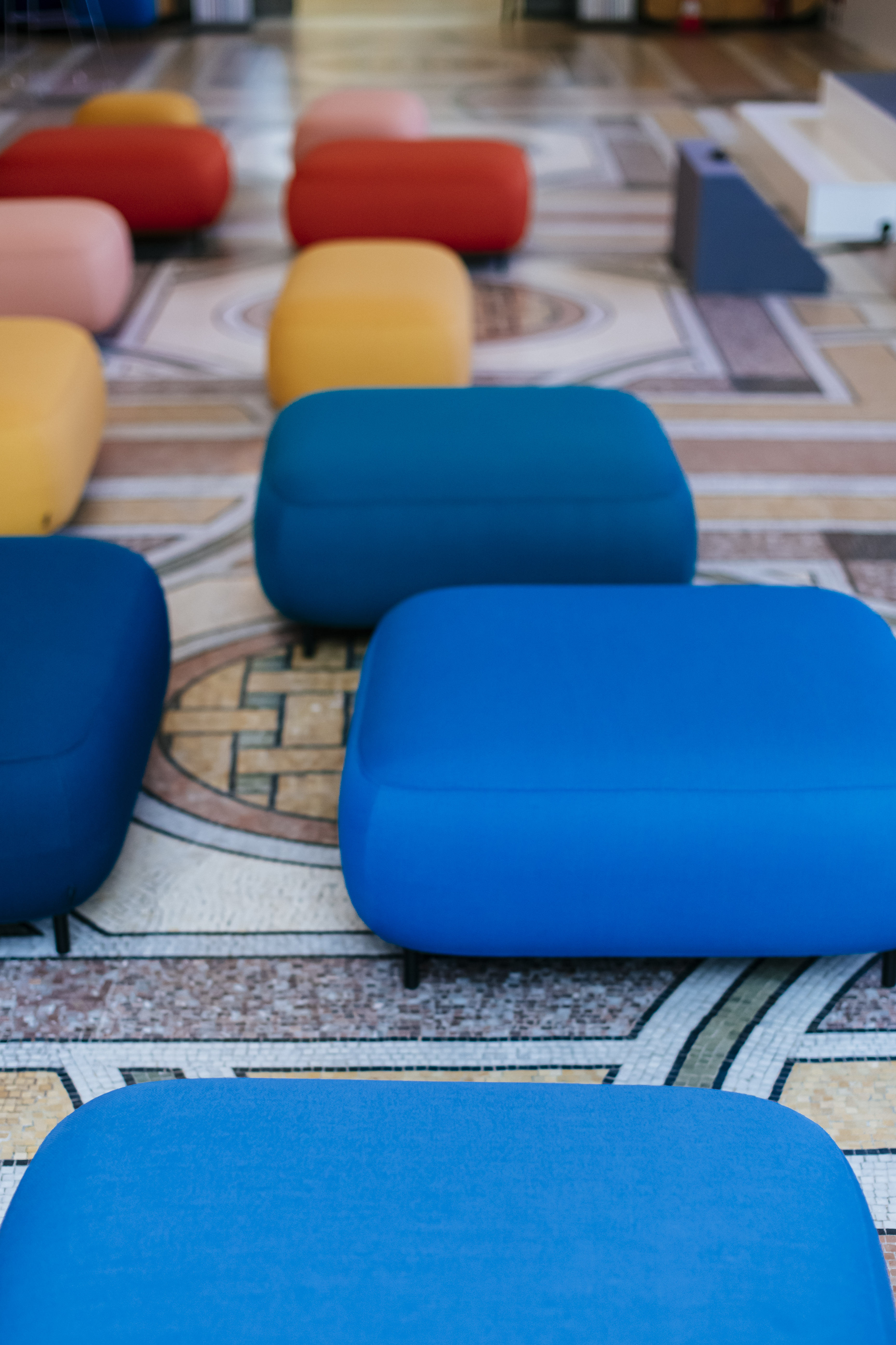 Illustration 6 du produit Pouf Buddy M Bleu