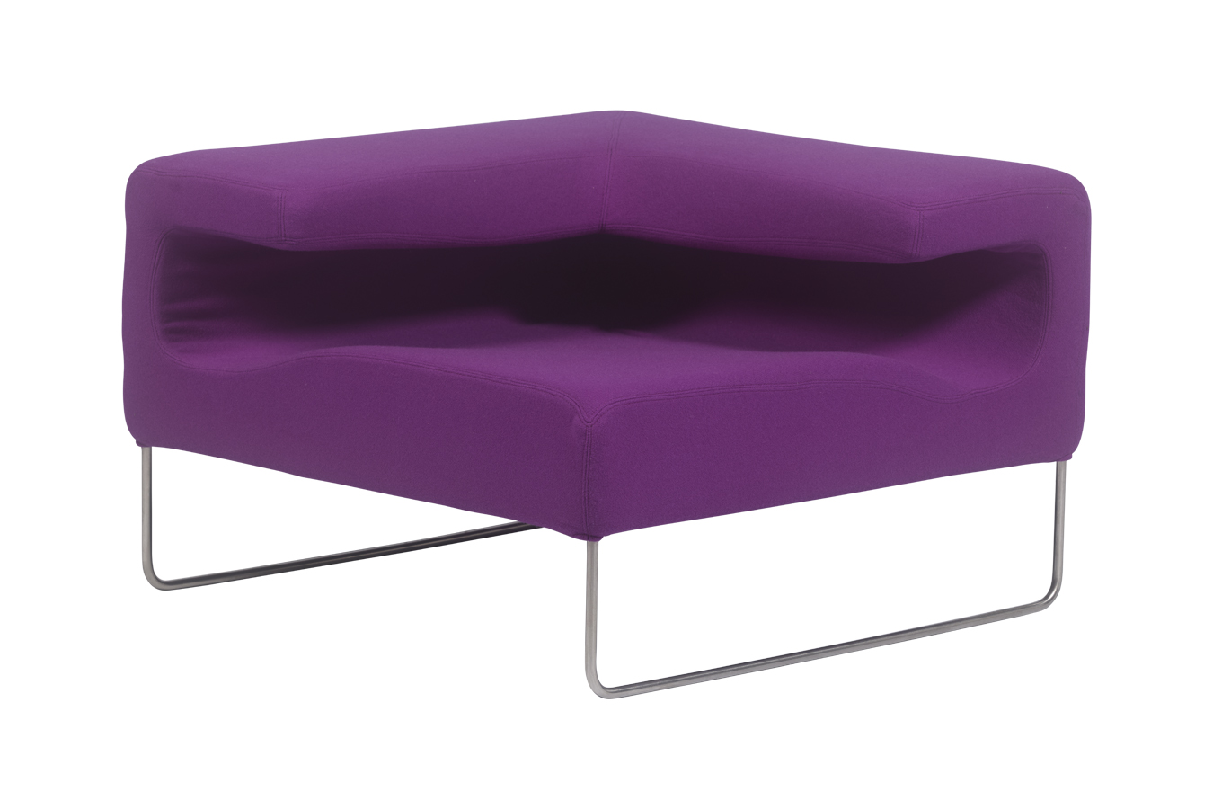Rent-lowseat-low-armless-chair-angle-fuchsia-1