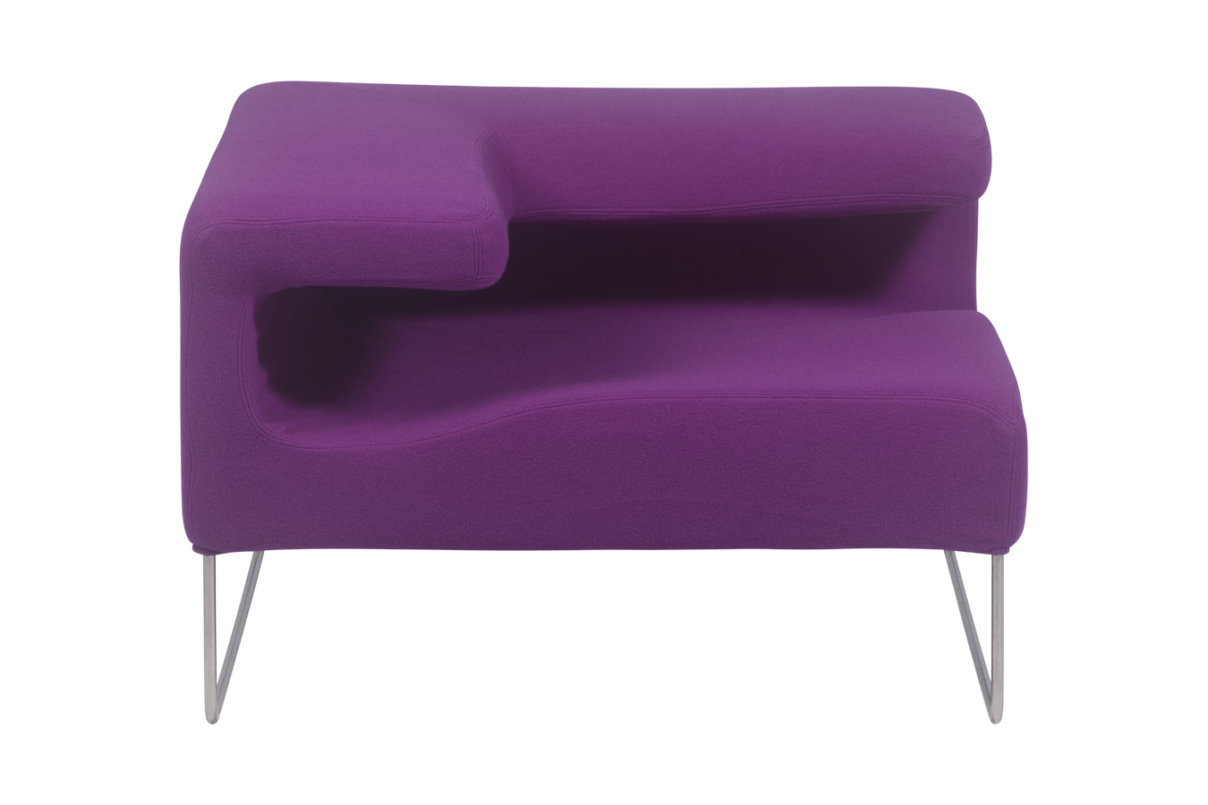 Rent-lowseat-low-armless-chair-angle-fuchsia-2