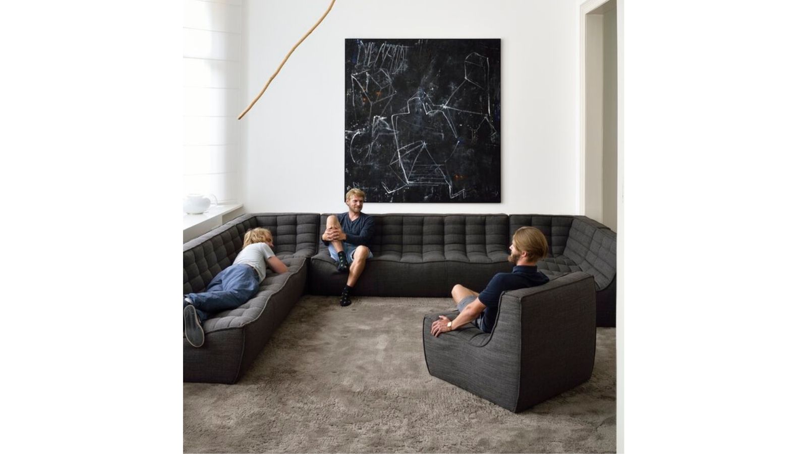 Illustration 4 du produit Canapé 2 places N701 Gris foncé