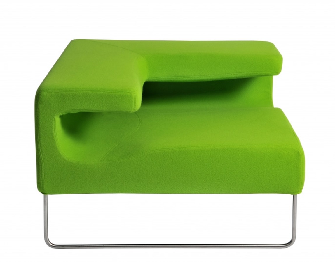 Illustration 2 du produit Lowseat Low Armless Chair Corner Green