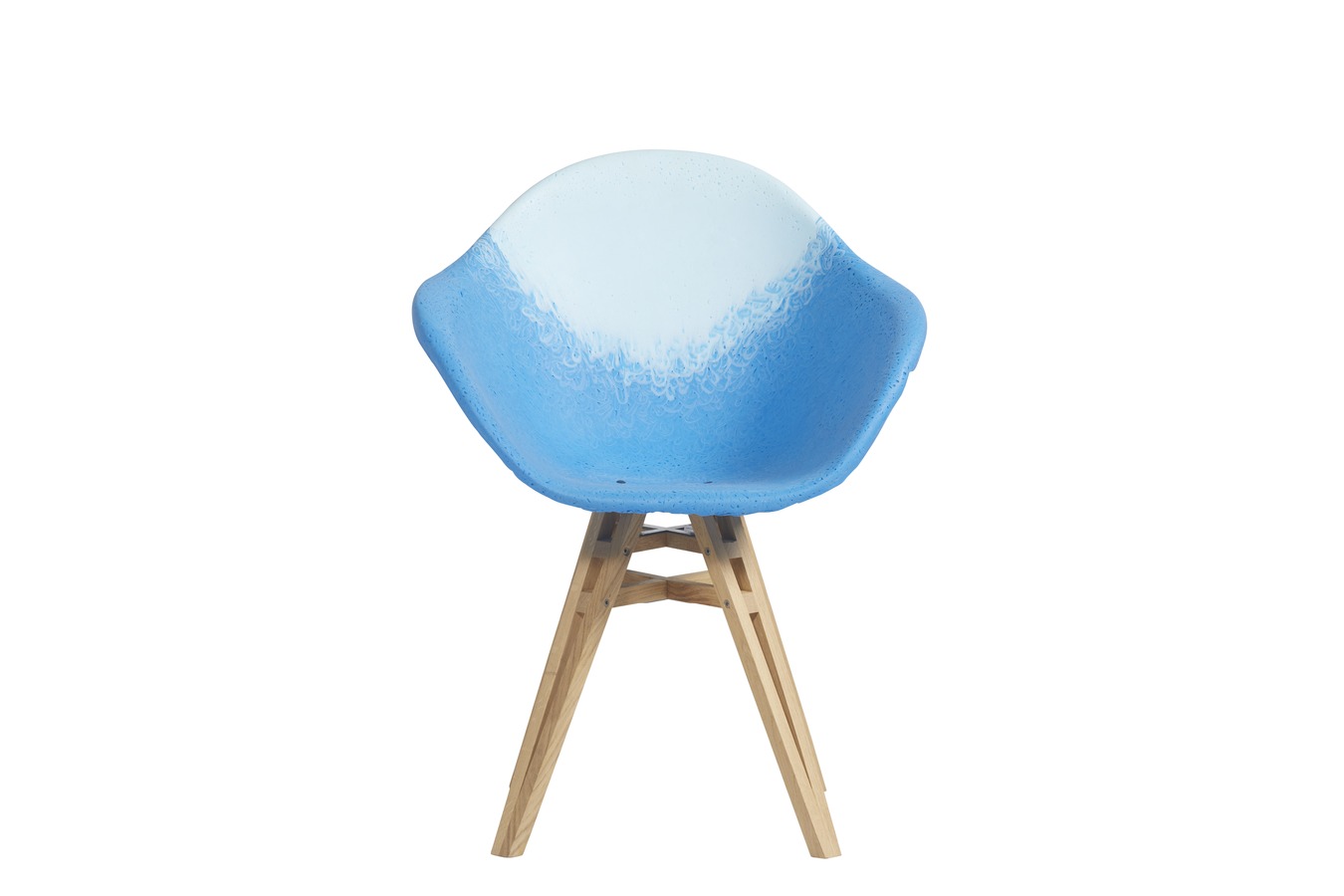 Illustration 1 du produit Fauteuil Gravêne Bois Bleu-Ciel