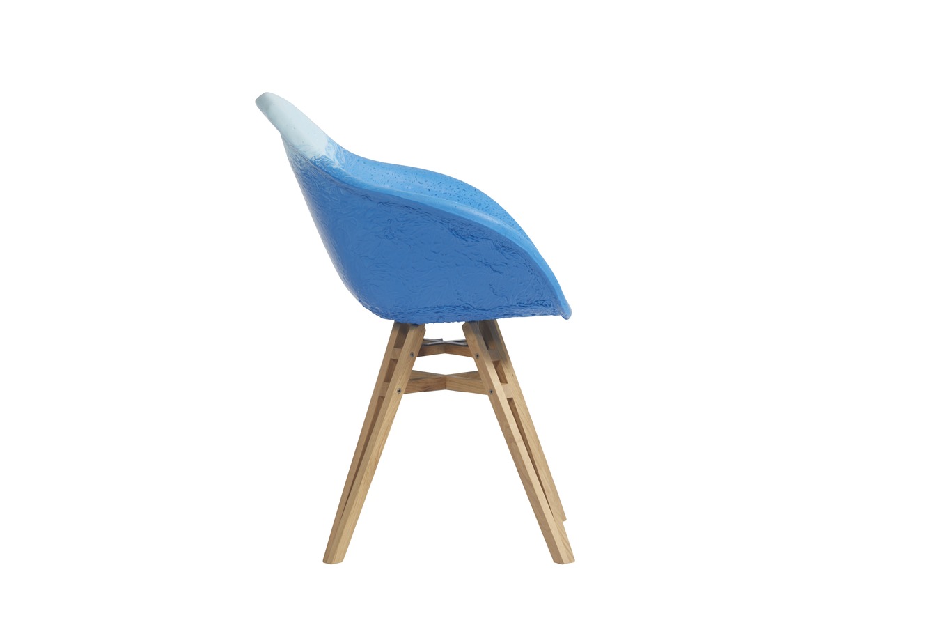 Illustration 2 du produit Fauteuil Gravêne Bois Bleu-Ciel