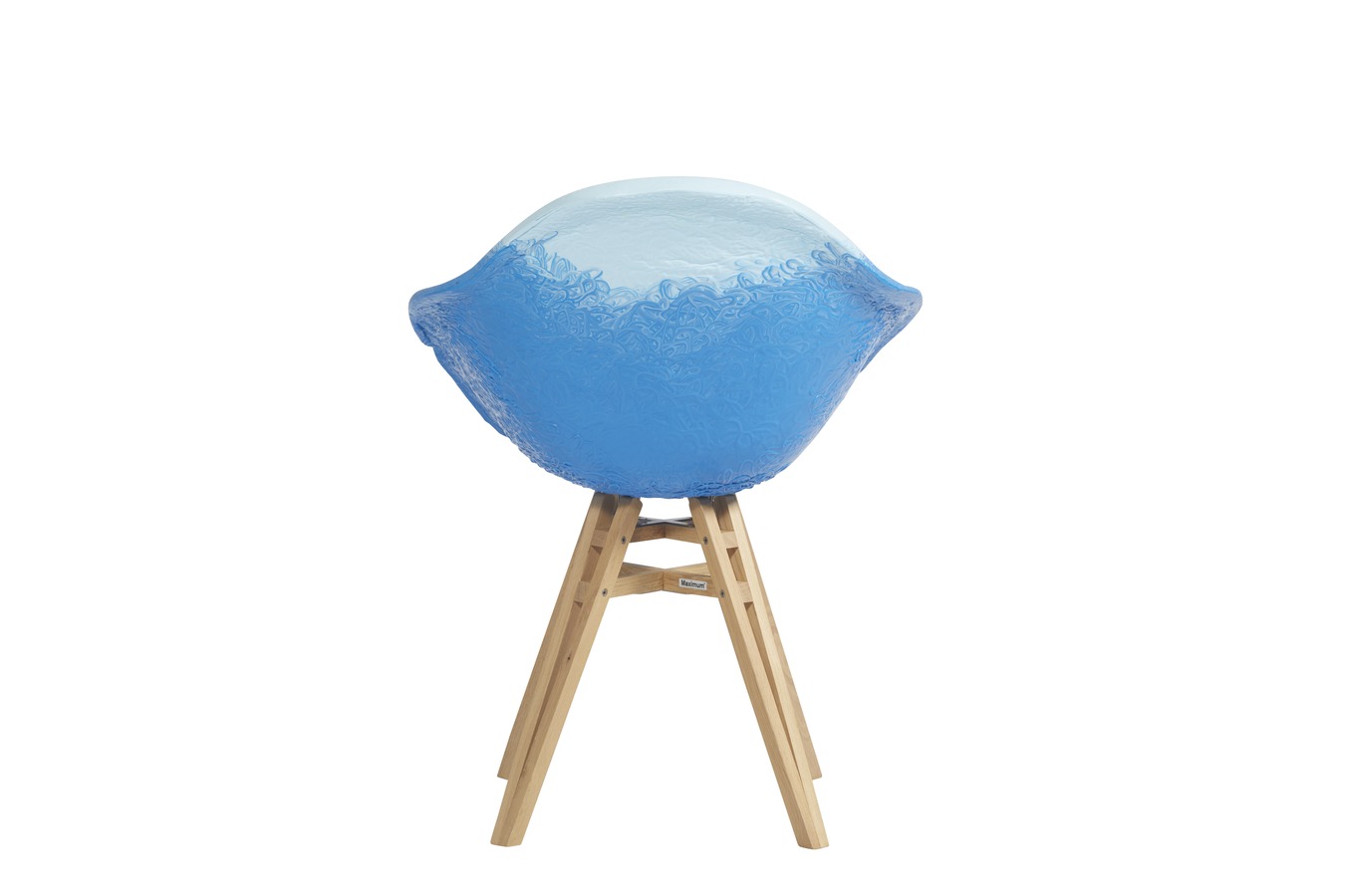 Illustration 3 du produit Fauteuil Gravêne Bois Bleu-Ciel