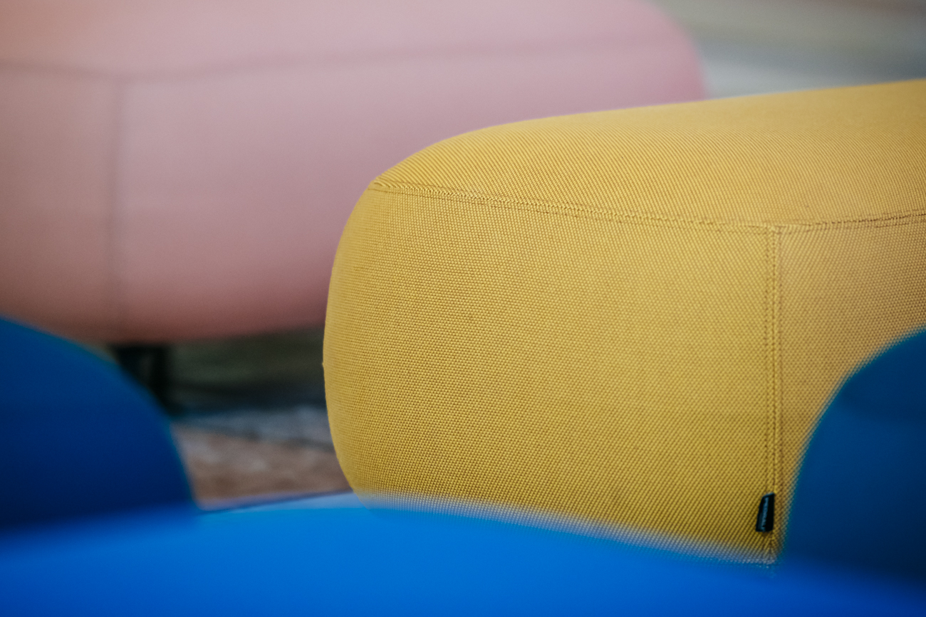 Product illustration Buddy Yellow S Ottoman 3