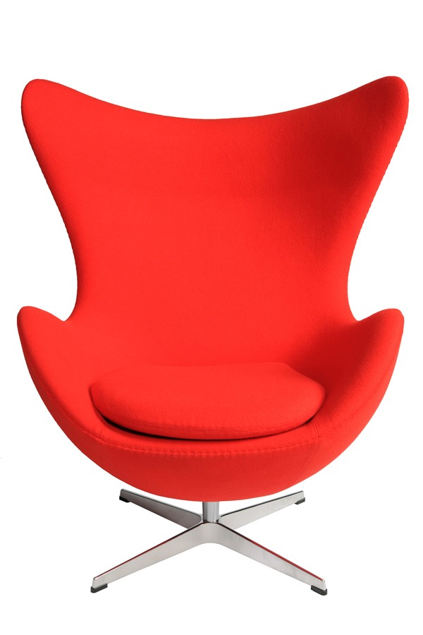 Illustration 1 du produit Fauteuil Egg Rouge