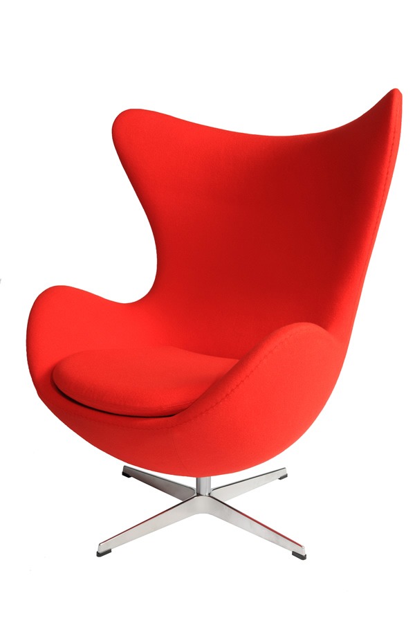 Illustration 2 du produit Egg Armchair Red