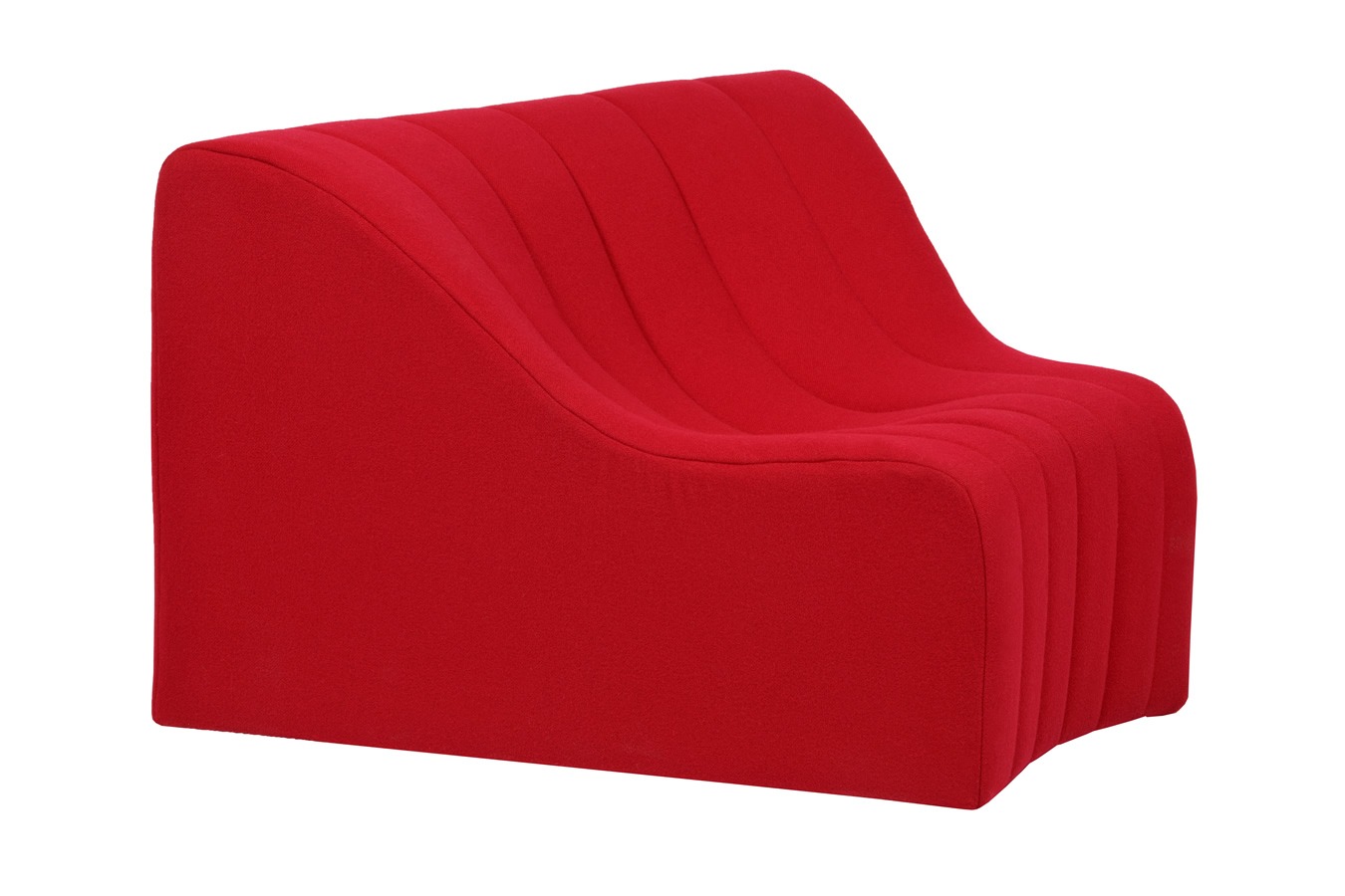Illustration 2 du produit Chromatique Low Armless Chair Red Lg
