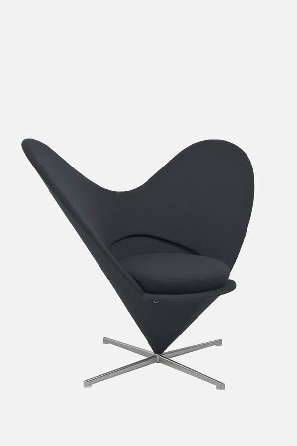 Illustration 2 du produit Heart Cone Armchair Black